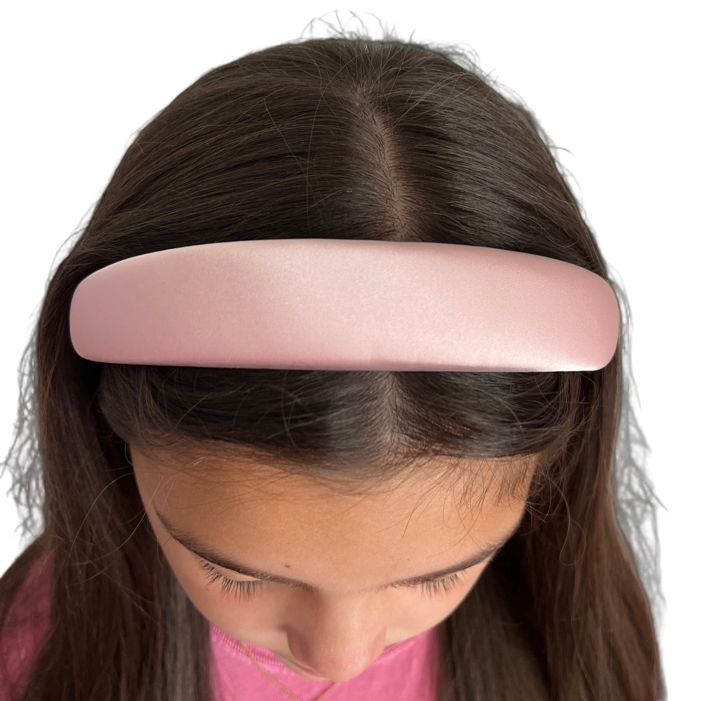 Milania Pink Satin Headband