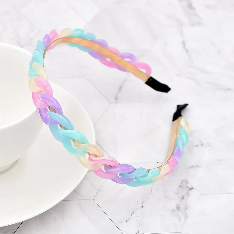 Rainbow Chainette Headband