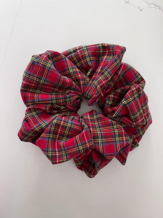 JUMBO Red plaid Scrunchie x Milán