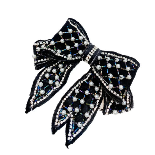 Velvet Pearl Bow