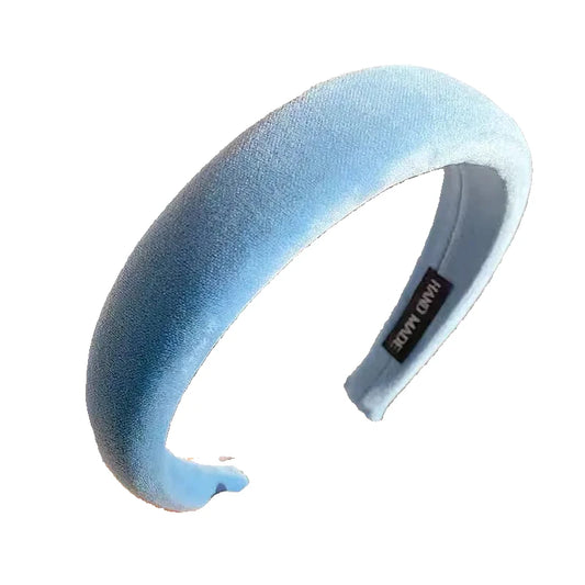 Celeste Blue Velvet Headband