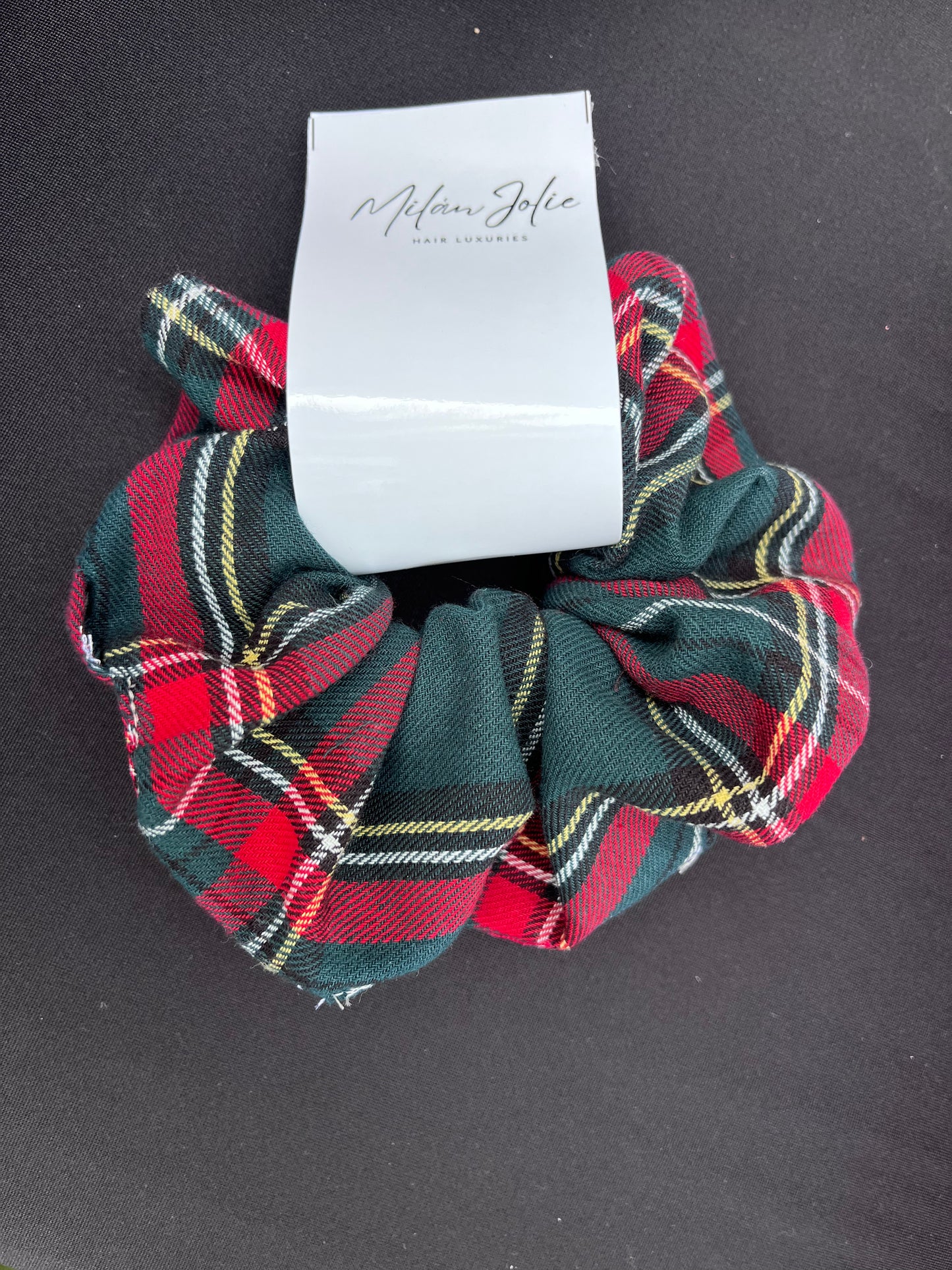 Scrunchie x Milan Green Plaid