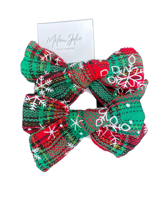 X-Mas Tweed Bows