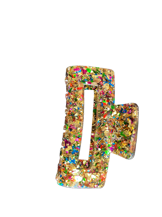 Navidad Glitter Claw Clip