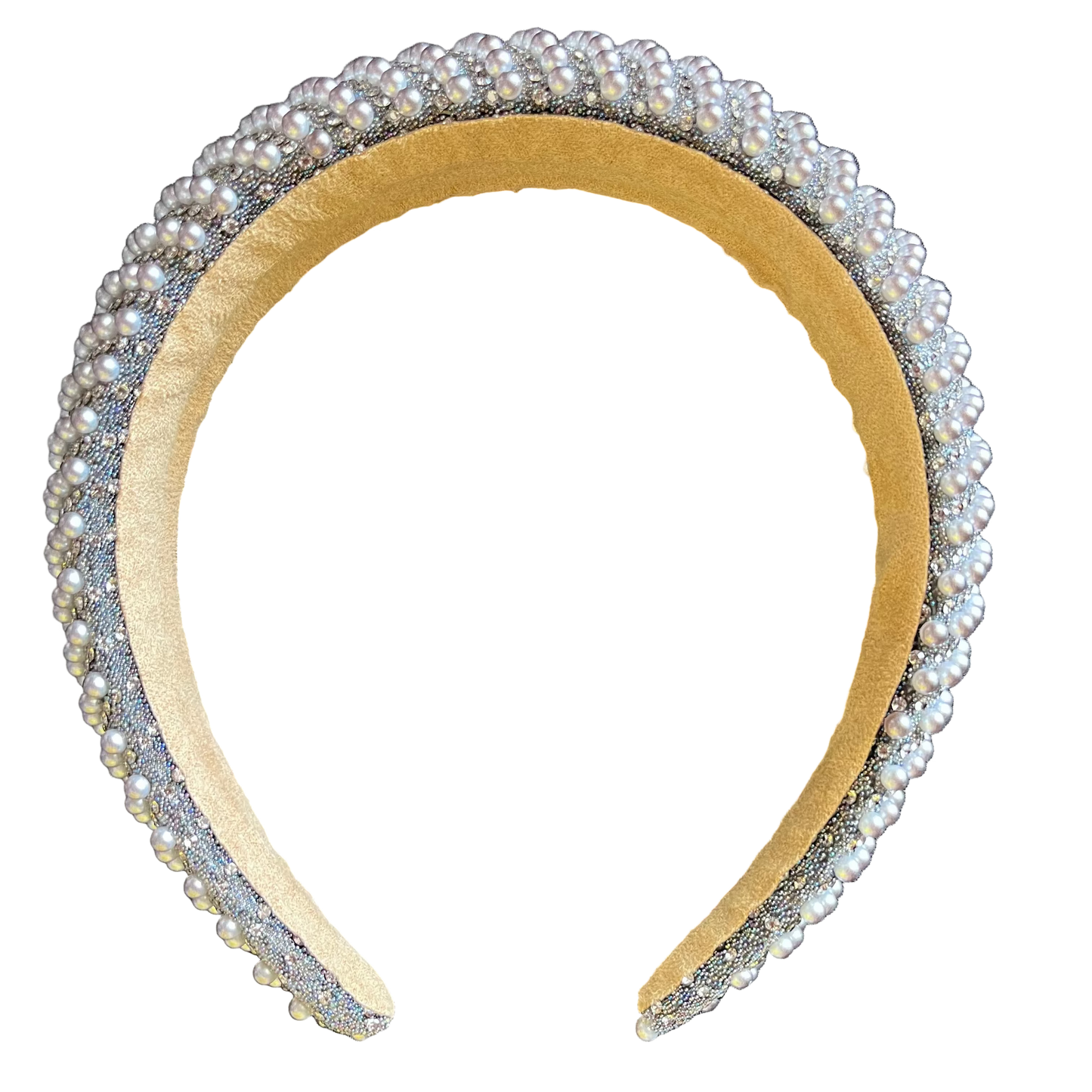 Silver Pearl Headband
