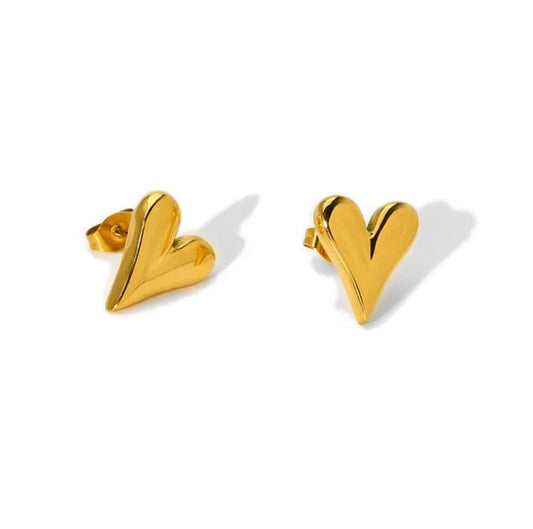 Amor Earrings 18k Gold Plated