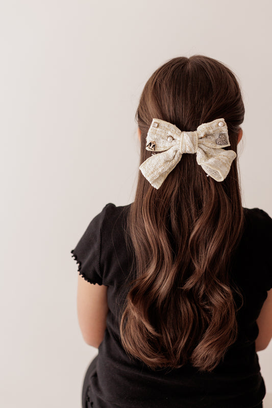White Coco Bow
